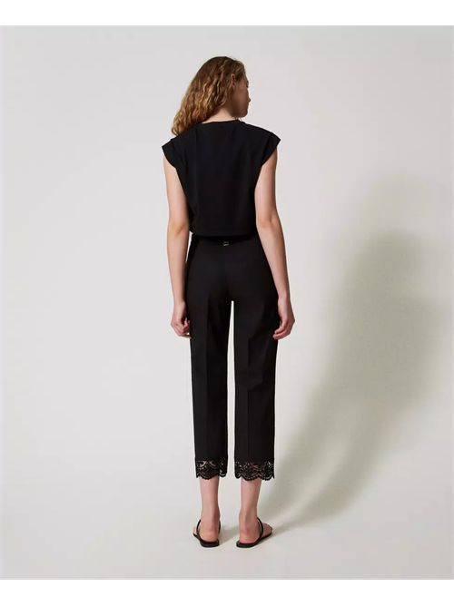 pantalone donna nero TWINSET | TT2094/00006